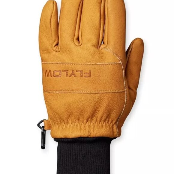 Flylow Ridge Insulated Waterproof Ski & Snowboard 5-Finger Gloves Small Natural - Picture 1 of 2